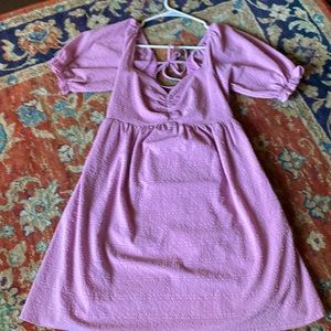 purple mini dress